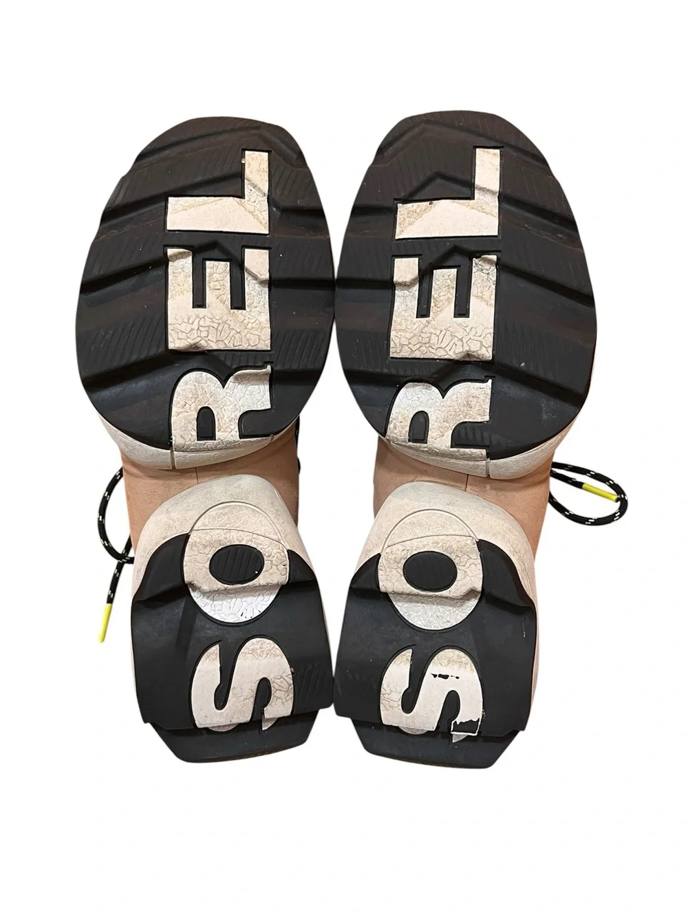 Sorel Sneakers Women's Black Mesh Athletic Sneakers Pink Leather Accent